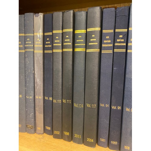 249 - TWO SHELVES OF HARD BACK BOOKS THE HISTORY OF FREE MASONARY BY GOULD