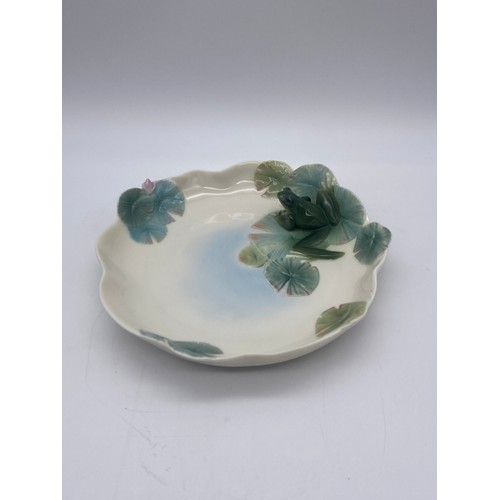 507 - FRANZ FROG AND LILY PAD DISH