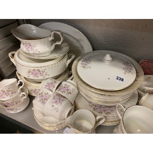 338 - DUCHESS LANSBURY BONE CHINA TABLE SERVICE, ROYAL STAFFORD DINNER WARES AND DENBY STONEWARE