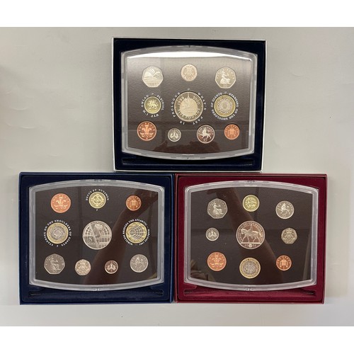 593 - PROOF SET COINAGE OF GREAT BRITAIN AND NORTHERN IRELAND SPECIAL EDITION 2000, 2001, AND 2002