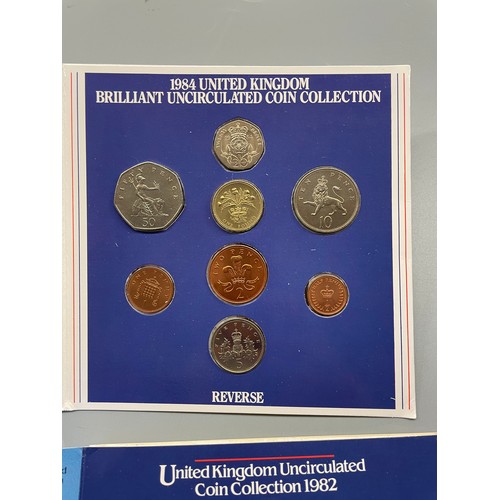 553 - THE ROYAL MINT UNITED KINGDOM 1982 AND 1984 COIN COLLECTIONS