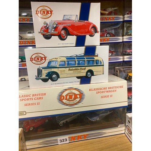 323 - MINT AND BOXED DINKY COLLECTION BY MATCHBOX DY C=SERIES DIE CAST MODELS AND CLASSICS BRITISH SPORTS ... 