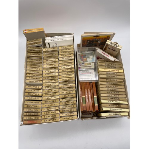 597 - TWO BOXES OF TOM THUMB CIGAR AND GRANDEE COLLECTORS CARDS