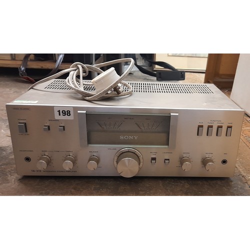 198 - SONY TA 313 INTEGRATED STEREO AMPLIFIER