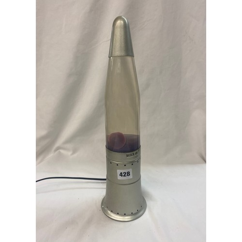 428 - REPRODUCTION ROCKET LAVA LAMP