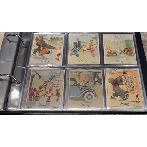 607 - ALBUM OF DE RESZKE CIGARETTE CARDS ART TREASURES AND J WIX AND SONS HENRY CARDS