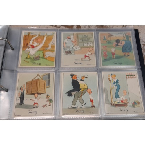 607 - ALBUM OF DE RESZKE CIGARETTE CARDS ART TREASURES AND J WIX AND SONS HENRY CARDS