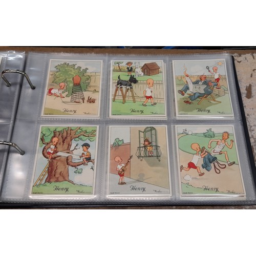 607 - ALBUM OF DE RESZKE CIGARETTE CARDS ART TREASURES AND J WIX AND SONS HENRY CARDS