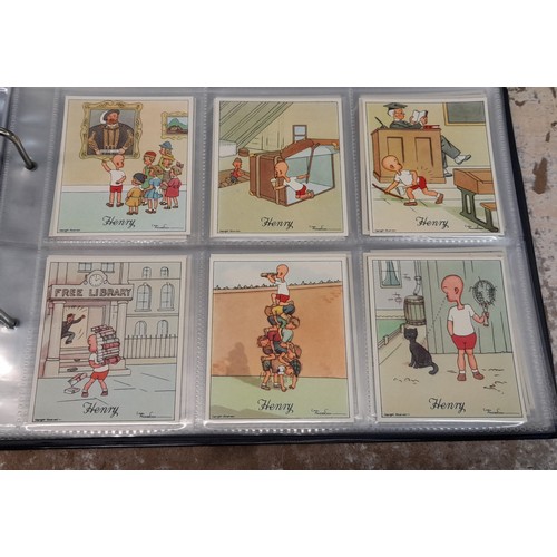 607 - ALBUM OF DE RESZKE CIGARETTE CARDS ART TREASURES AND J WIX AND SONS HENRY CARDS