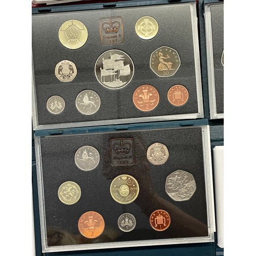 592 - PROOF SETS COINAGE OF GREAT BRITAIN AND NORTHERN IRELAND 1990 THROUGH TO 1999