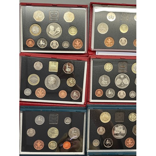 592 - PROOF SETS COINAGE OF GREAT BRITAIN AND NORTHERN IRELAND 1990 THROUGH TO 1999