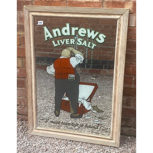 292 - ANDREWS LIVER SALTS ADVERTISING MIRROR