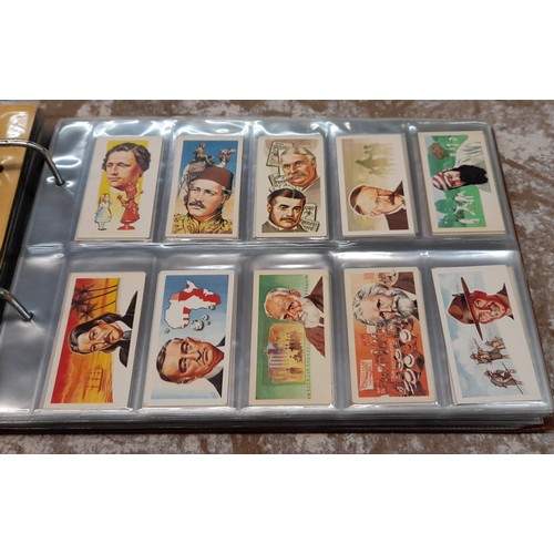 606 - BINDER OF SETS OF BROOKE BOND TEA CARDS