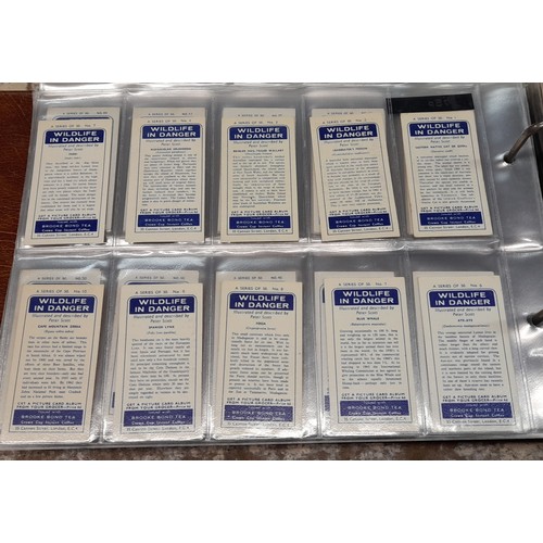 606 - BINDER OF SETS OF BROOKE BOND TEA CARDS