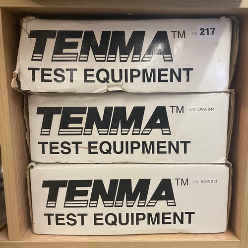 217 - THREE TENMA AUDIO TEST EQUIPMENT UNITS