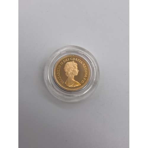 586 - 1982 PROOF GOLD HALF SOVEREIGN