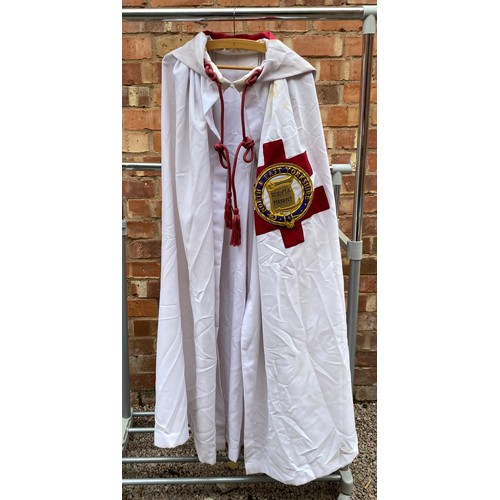 308 - TWELVE MASONIC LODGE KNIGHTS TEMPLAR AND OTHER CEREMONIAL DRESS ROBES