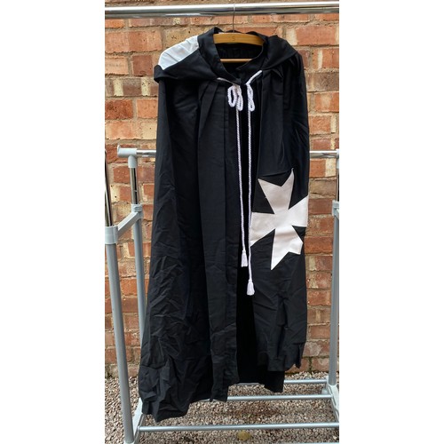 307 - EIGHT MASONIC LODGE MALTESE CROSS CEREMONIAL DRESS ROBES