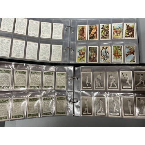 600 - TWO BINDERS OF GALLAGHER LIMITED CIGARETTE CARDS INCLUDING FAMOUS FOOTBALLERS, ZOO AND AQUARIUM,