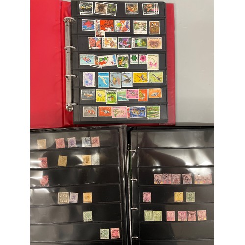 612 - THREE A4 ALBUMS OF POSTAGE STAMPS MALAYSIA AND SINGAPORE