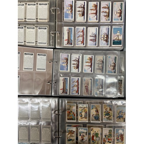 608 - THREE BINDERS OF WA AND AC CHURCHMAN CIGARETTE CARDS AND SPARES