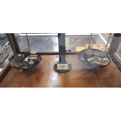 501 - CASED SCIENTIFIC BALANCE SCALES STANDLEY BELCHER AND MASON BIRMINGAM