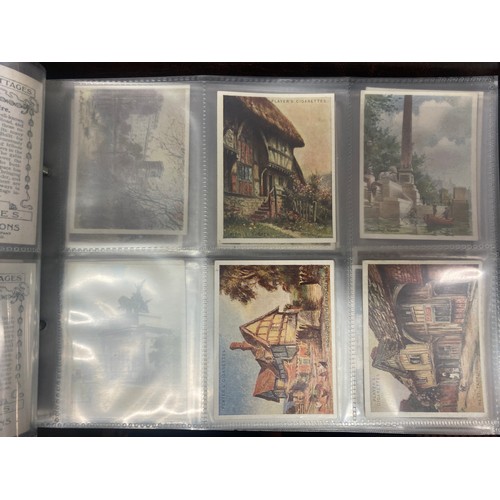 602 - BINDER OF JOHN PLAYER AND SONS CIGARETTE OVERSIZED CARDS AND ALBUM OF INCOMPLETE SETS