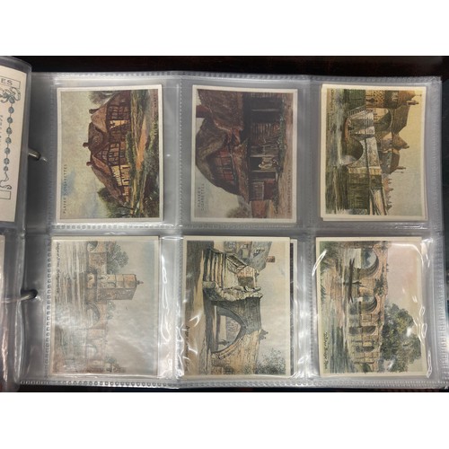 602 - BINDER OF JOHN PLAYER AND SONS CIGARETTE OVERSIZED CARDS AND ALBUM OF INCOMPLETE SETS