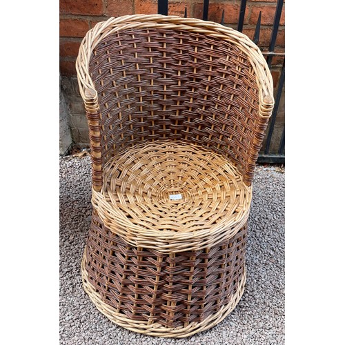 36 - CANE WEAVE BASKET CHAIR