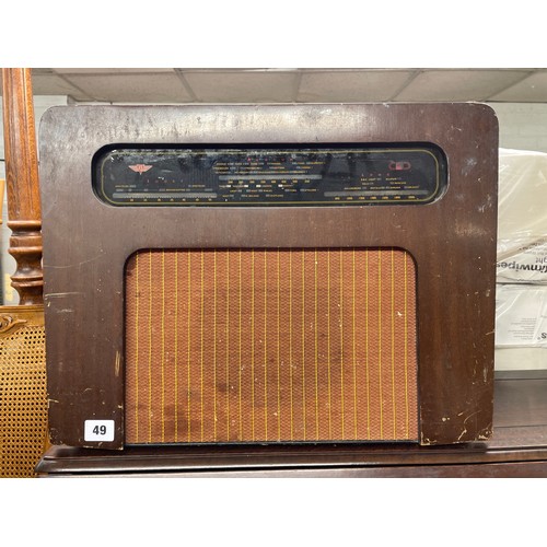 49 - KB WALNUT CASED MAINS RADIO