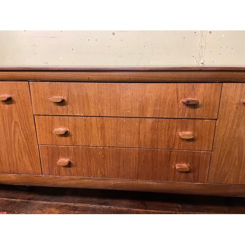 173A - 1960s WHITE AND NEWTON TEAK LONG SIDEBOARD L193CM D43CM H72CM