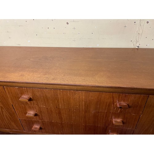 173A - 1960s WHITE AND NEWTON TEAK LONG SIDEBOARD L193CM D43CM H72CM