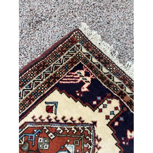 67 - GEOMETRIC PATTERN FRINGE CARPET RUNNER