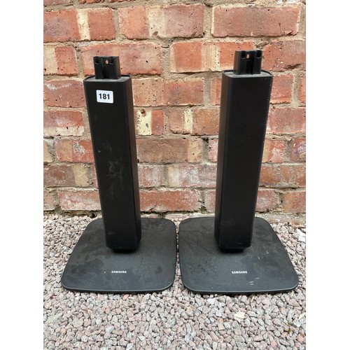 181 - PAIR OF SAMSUNG SPEAKER STANDS