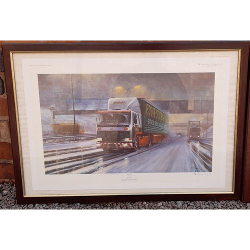 592 - LIMITED EDITION PRINT 109/300 BY ALAN FEARNLEY ENTITLED JOURNEYS END, AND 102/850 LIMITED EDITION PR... 