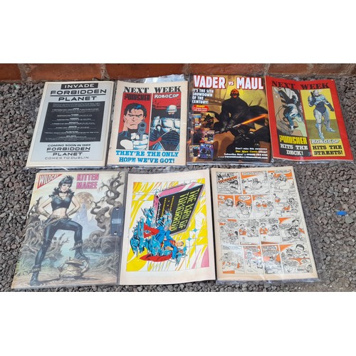 594 - SELECTION OF COMIC BOOKS - THE PUNISHER, BRAIN DAMAGE, WILD CAT