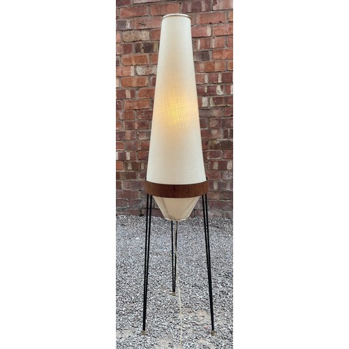 65 - 1960S CONICAL TRIPOD ROCKET LAMP