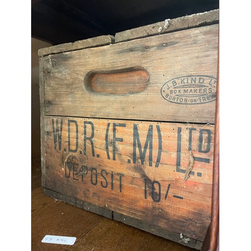 14 - WD RICHARDS FRUIT MERCHANTS VINTAGE ADVERTISING CRATE