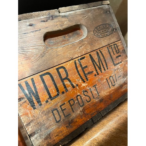 14 - WD RICHARDS FRUIT MERCHANTS VINTAGE ADVERTISING CRATE