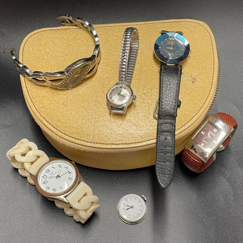 692 - SEKSY DRESS WATCH, LADIES ROAMER DATE WATCH ON ELASTICATED STRAP, AND OTHER WRISTWATCHES