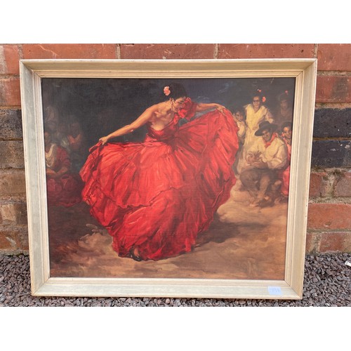 798 - TEXTURED PRINT OF THE SPANISH FLAMENCO DANCER