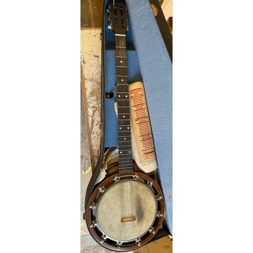 772 - NEW WINDSOR PATENT ZITHER BANJO IN CASE