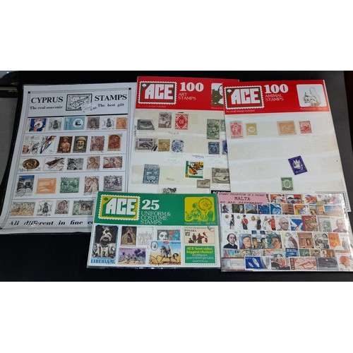 679 - ACE PACKETS OF VARIOUS STAMPS AND APPROVAL PACKS AND BINDERS OF STAMPS ON TRANSPORT RELATED SUBJECTS