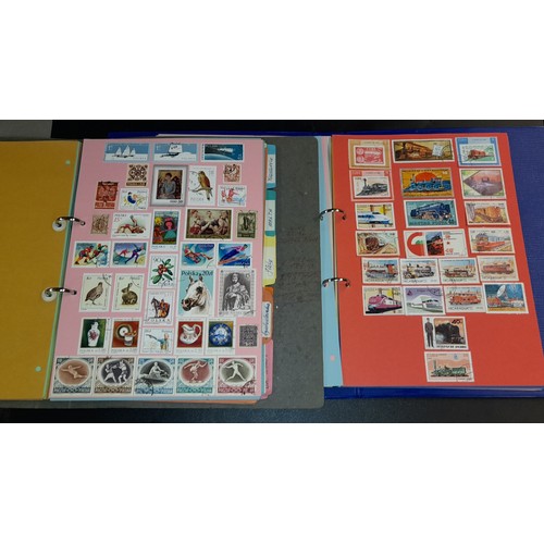 679 - ACE PACKETS OF VARIOUS STAMPS AND APPROVAL PACKS AND BINDERS OF STAMPS ON TRANSPORT RELATED SUBJECTS