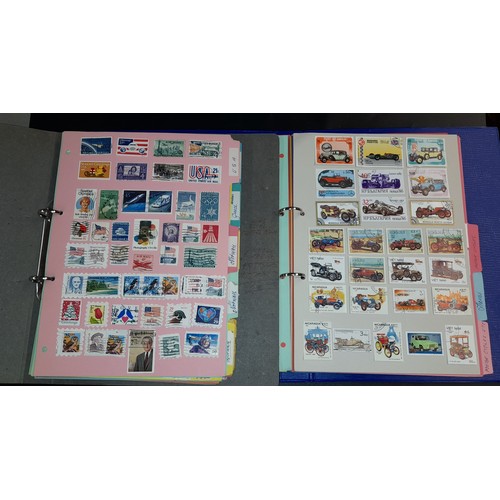 679 - ACE PACKETS OF VARIOUS STAMPS AND APPROVAL PACKS AND BINDERS OF STAMPS ON TRANSPORT RELATED SUBJECTS