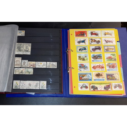 679 - ACE PACKETS OF VARIOUS STAMPS AND APPROVAL PACKS AND BINDERS OF STAMPS ON TRANSPORT RELATED SUBJECTS