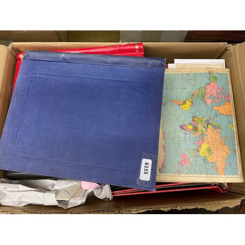 682 - LARGE BOX OF VARIOUS STAMP ALBUMS OF VARIOUS COUNTRIES INCLUDING AUSTRIA, INDIA, BELGIUM ETC.