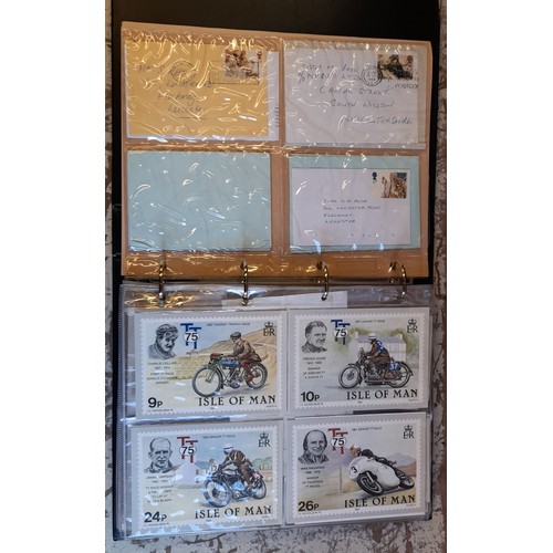 681 - FOUR BINDERS OF POSTAL STAMP POSTCARDS