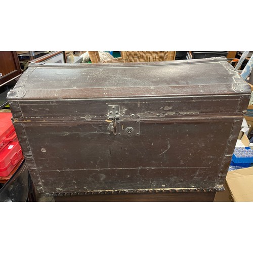 7 - DOME TOPPED CABIN TRUNK PLUS ONE OTHER