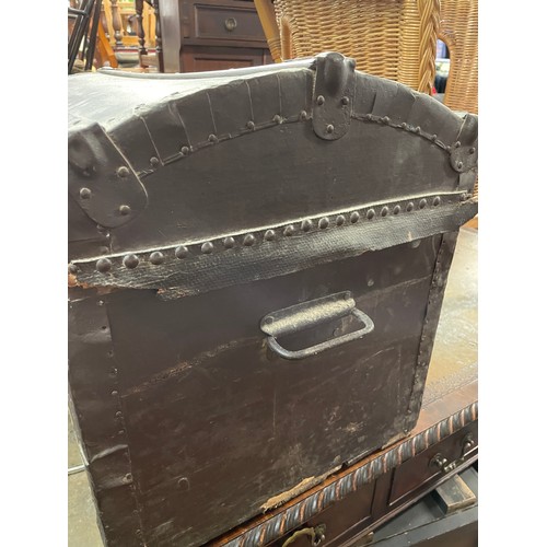 7 - DOME TOPPED CABIN TRUNK PLUS ONE OTHER